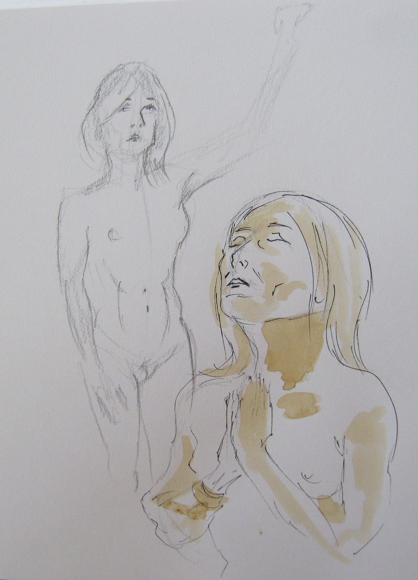 Sketches of Jillian Page by Paul Davidson.