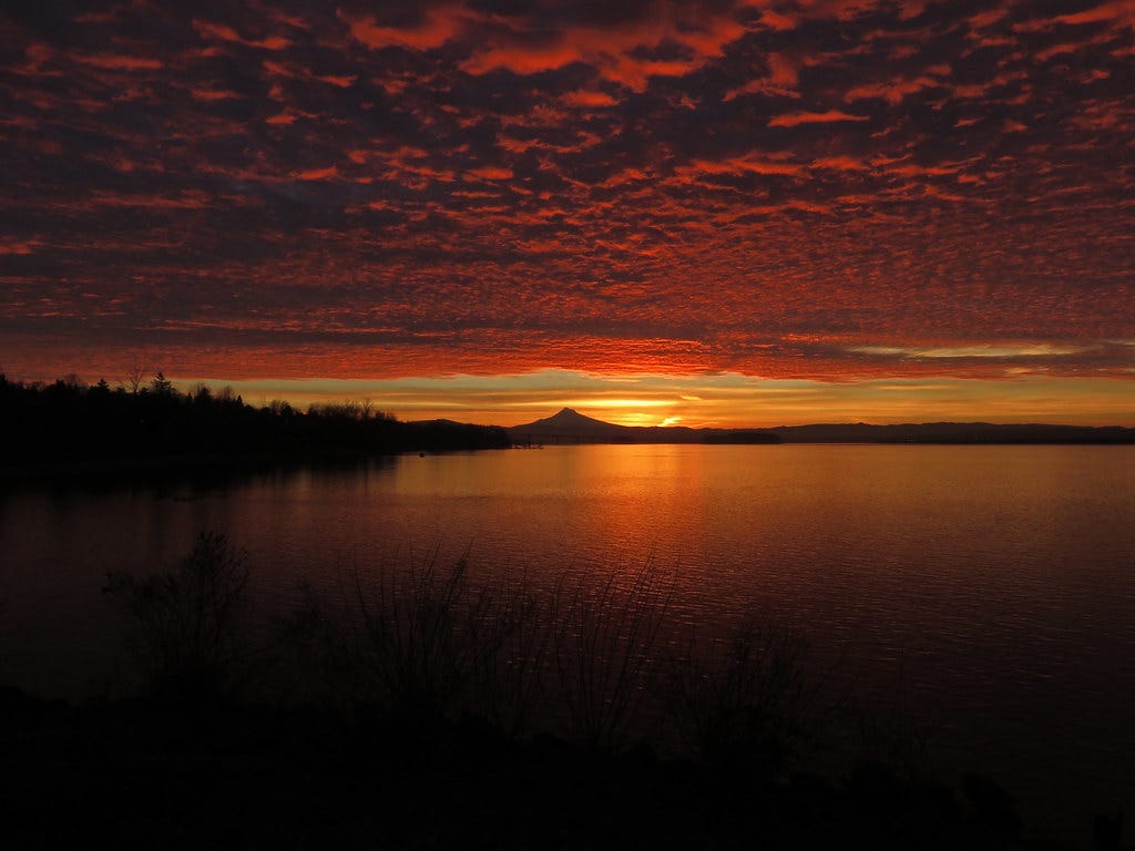 Sunrise at Columbia River in Vancouver, WA Sunrise at Columbia River in Vancouver, WA