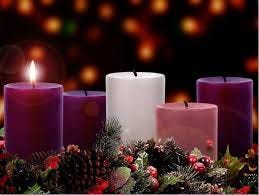 H O P E: first Sunday of Advent. And I light the candle here ...