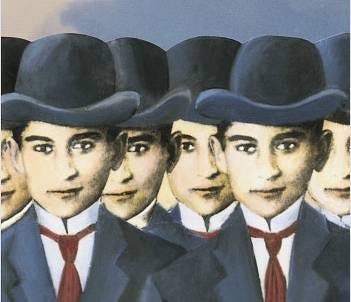 Illustration de couverture du Procès de Kafka.