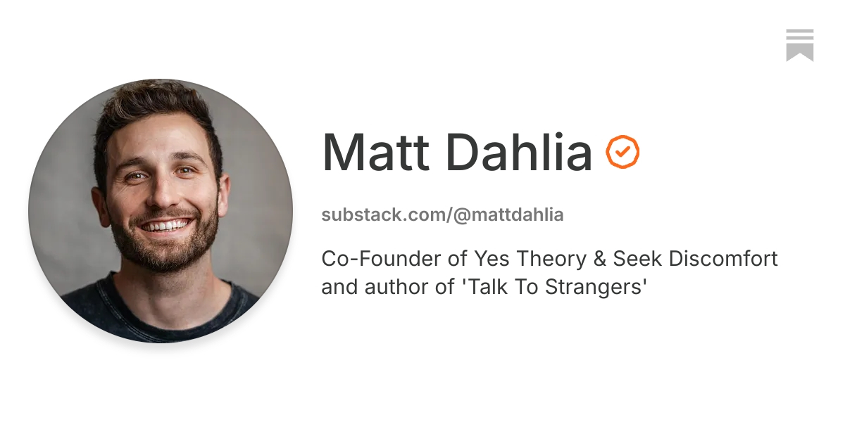Matt Dahlia | Substack