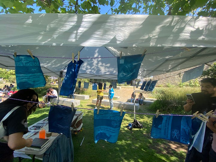 cyanotype workshops and beautiful Black people smiling