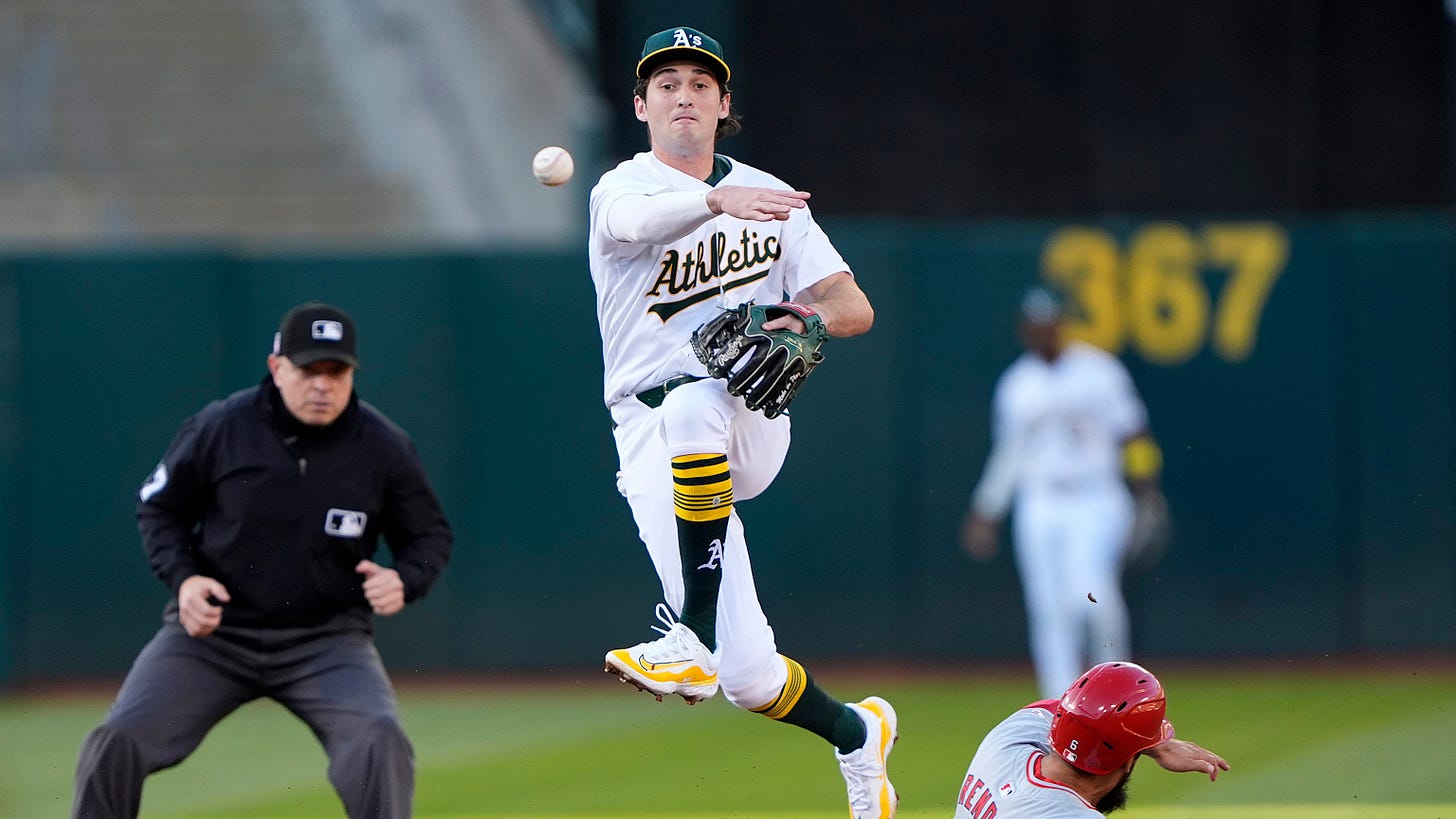 Jacob Wilson exits Major League debut with injury for Athletics