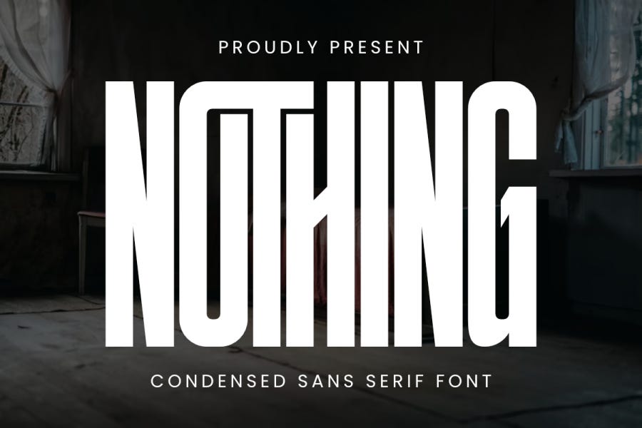 Nothing Ultra-Condensed Sans Serif