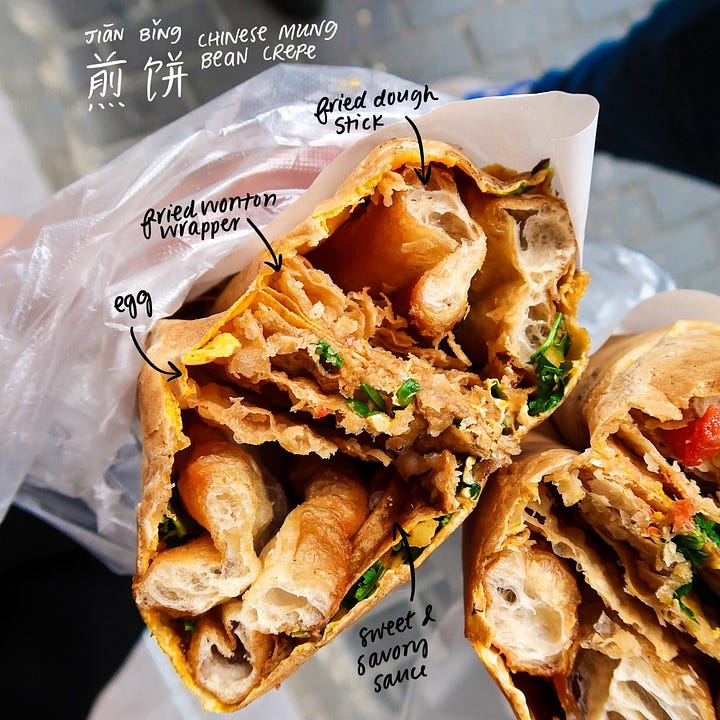 Jianbing (煎饼, jiānbǐng)