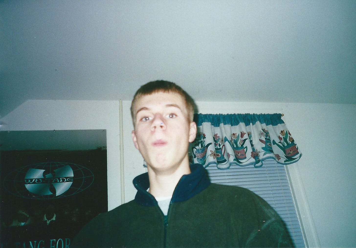Young Wes and his Wu-Tang poster Young Wes and his Wu-Tang poster