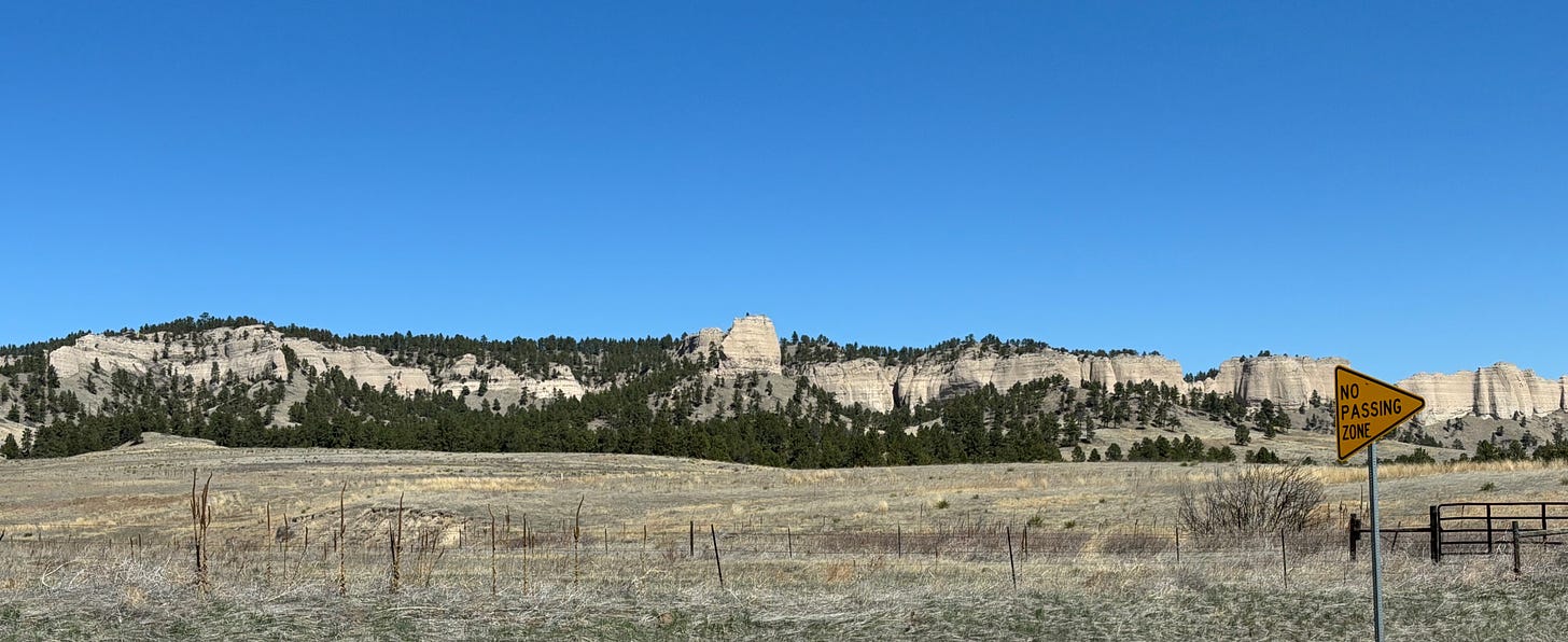 Bluffs at Fort Robinson State Park in Western Nebraska