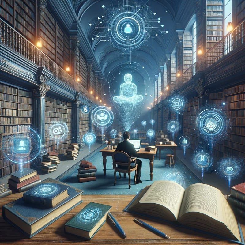 a glimpse into future. ai character persona writing library