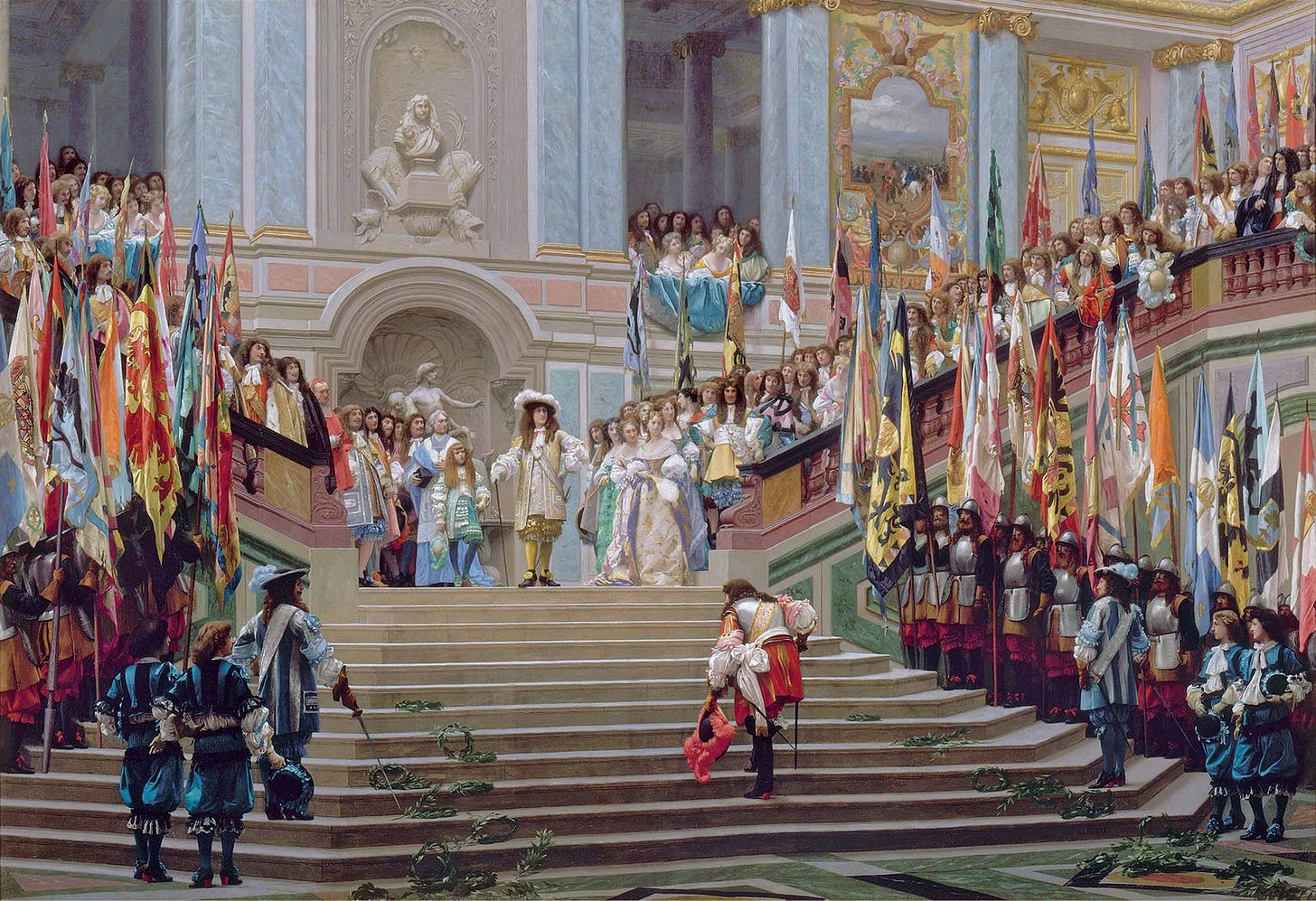 Reception of the Grand Condé at Versailles, Jean-Léon Gérôme, 1878