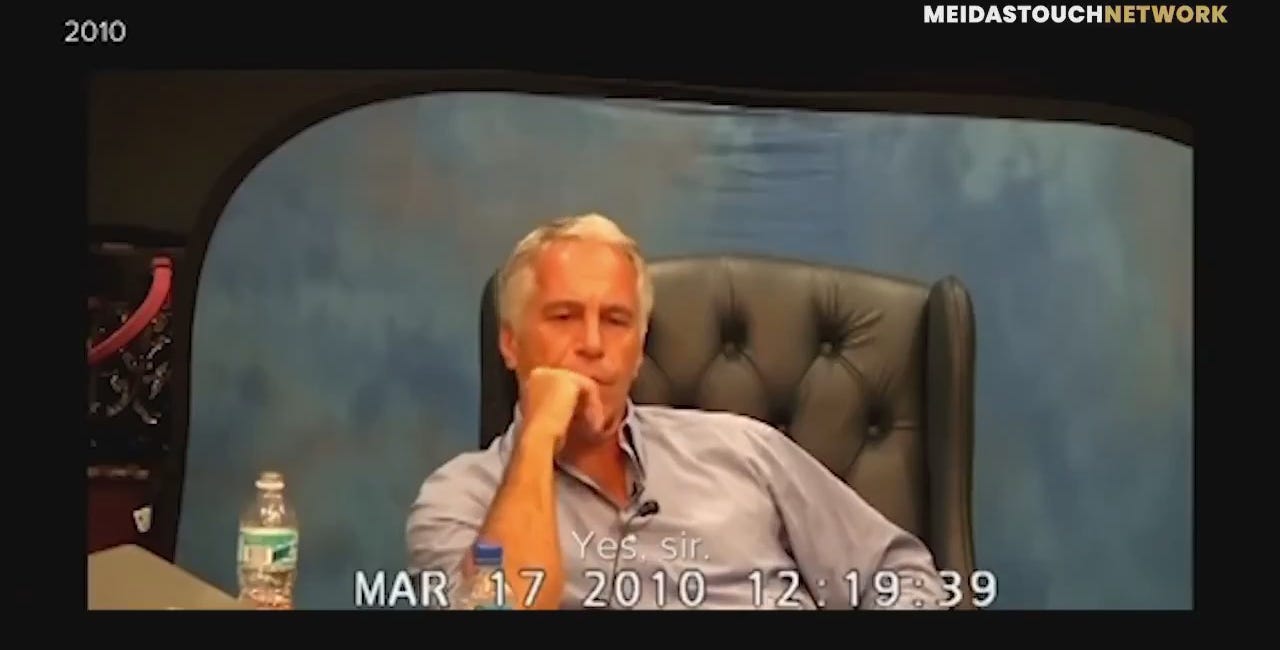 🟥 Newly unearthed Epstein video shows him pleading the 5th when asked if he spent time with underage girls while with Donald Trump