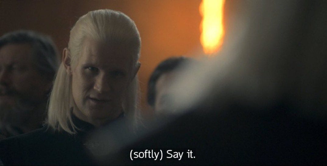 Me to Rhaenys: : r/HouseOfTheDragon