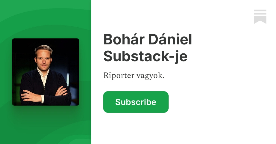 Bohár Dániel Substack-je | Substack