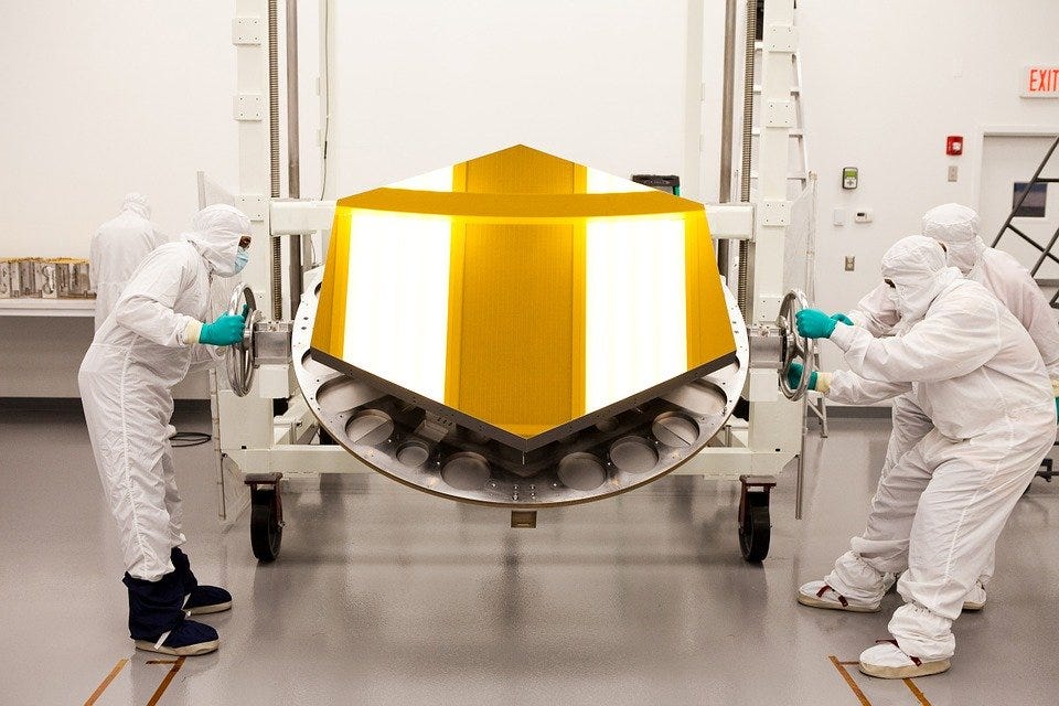 Space Telescope, Telescope, Mirror, Scientists, Gold Space Telescope, Telescope, Mirror, Scientists, Gold