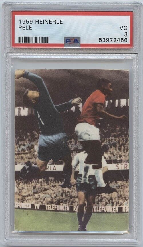 1959 Heinerle Rookie Pele PSA 3 RC Soccer Legend - Picture 1 of 2