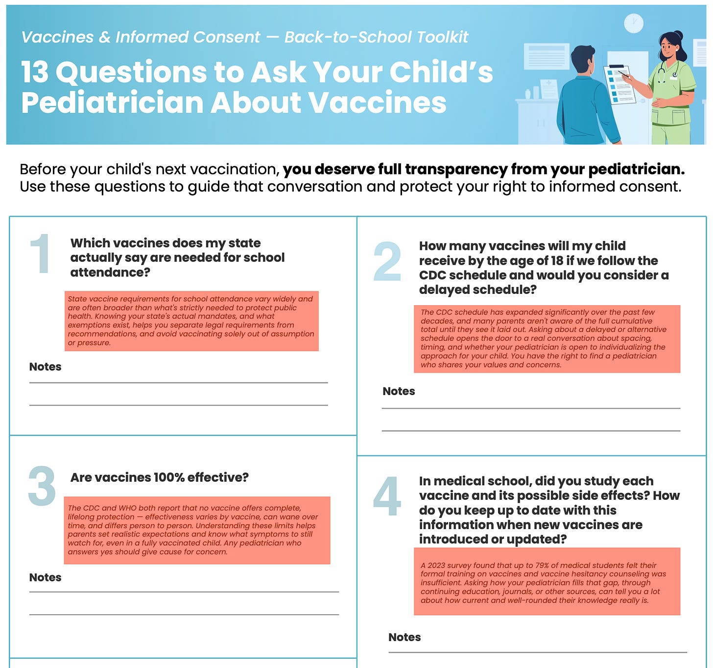 If Children’s Health Defense really wanted you to discuss these questions with your pediatrician, then why are they providing you with very biased answers? If Children’s Health Defense really wanted you to discuss these questions with your pediatrician, then why are they providing you with very biased answers?