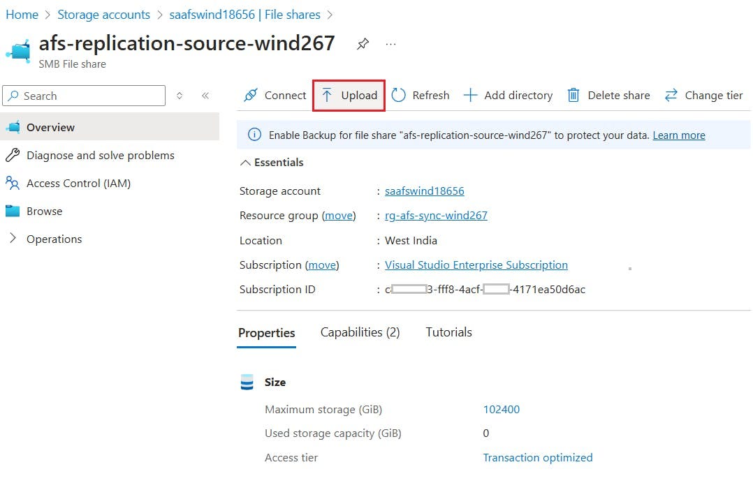 Sync Files Securely Across Azure Regions with PowerShell