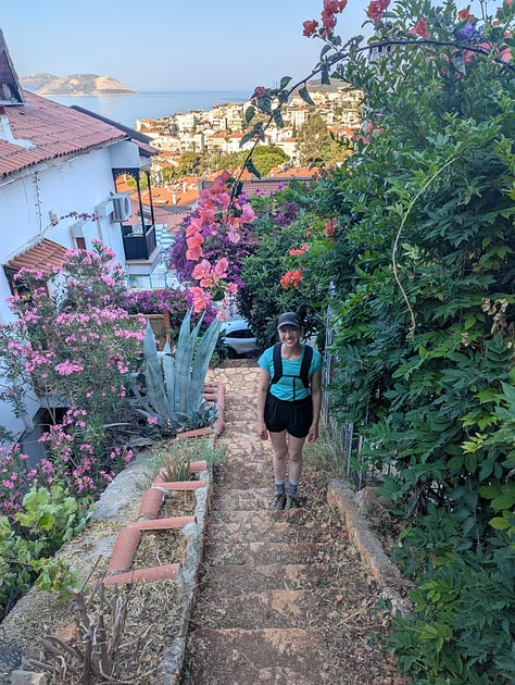 Early morning hike to "The Sleeping Giant" above Kaş