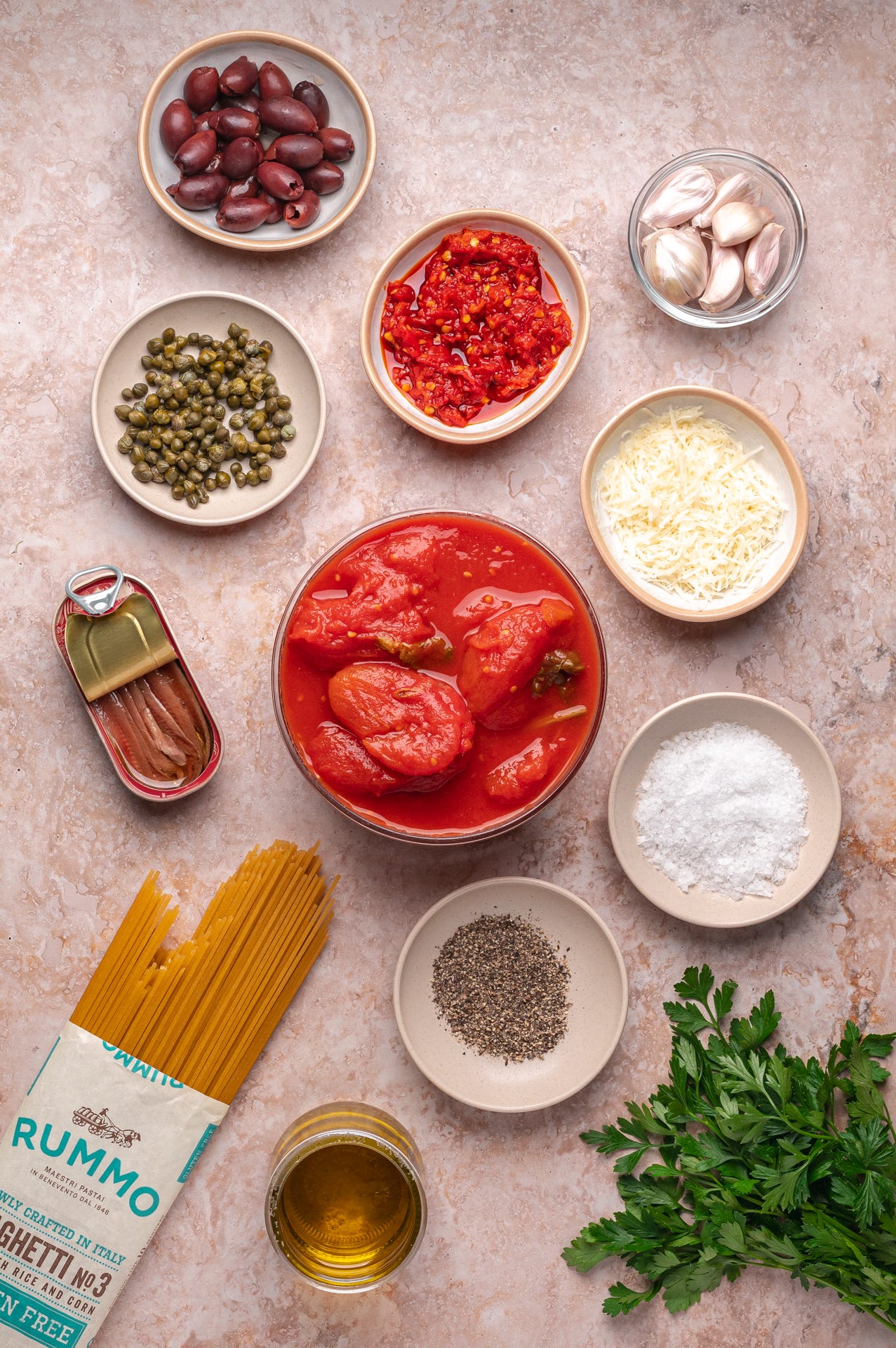 Easy Small Batch Spaghetti alla Puttenesca - Crafting Small-Batch Pasta At Home Using Store-Bought Dough