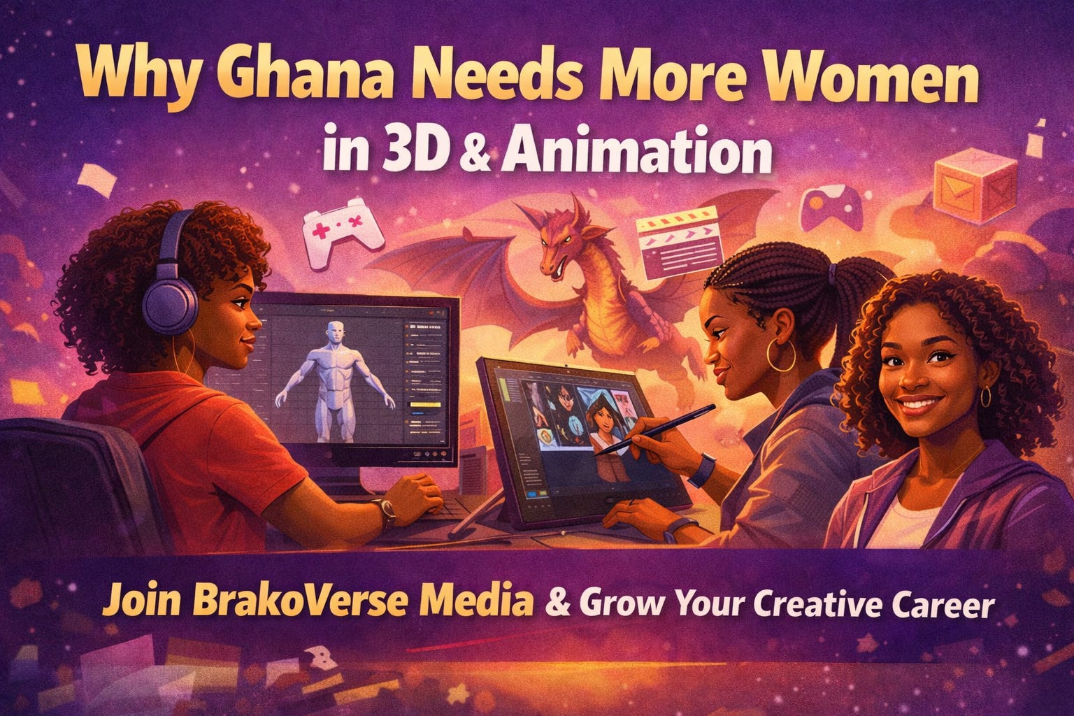 Issue #15: Why Women Are Still Underrepresented in Ghana’s 3D and Animation Industry