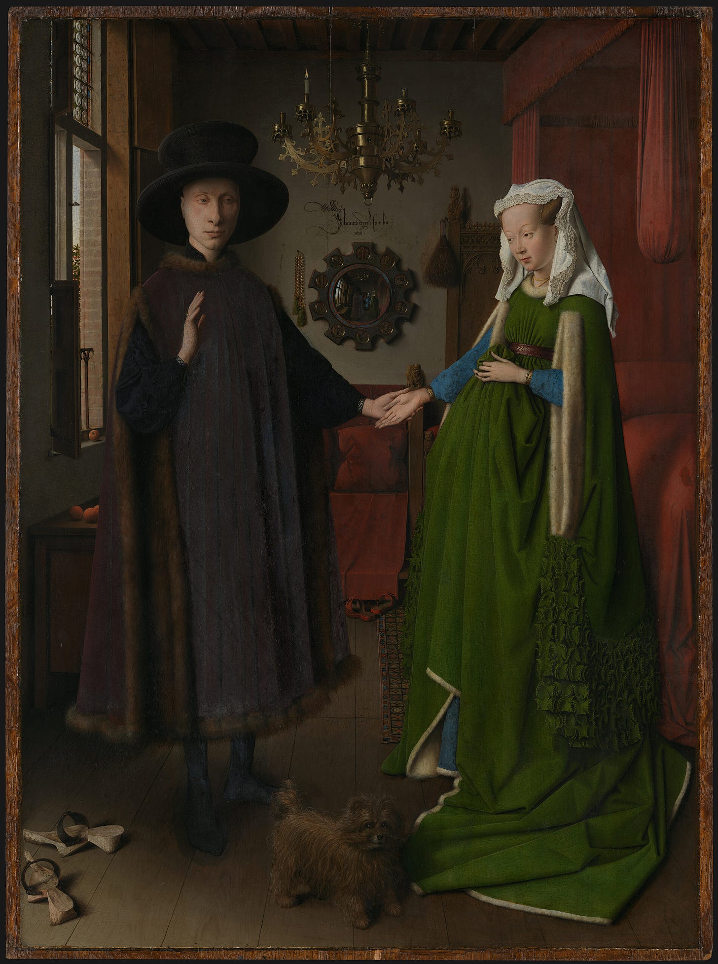 Van Eyck Arnolfini Portrait convex mirror