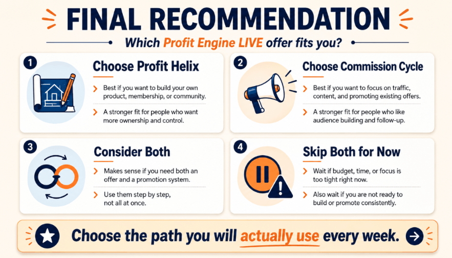 Final recommendation Final recommendation