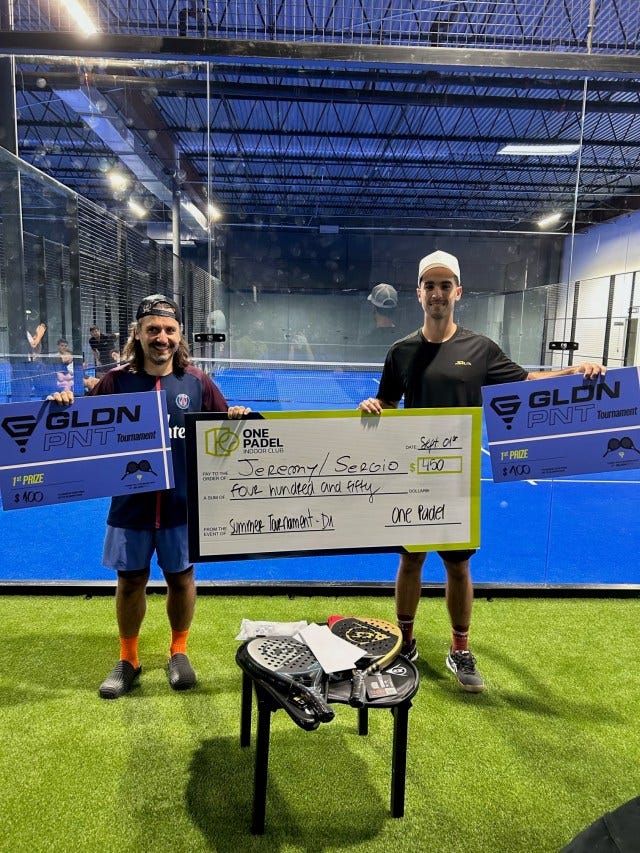 GLDN PNT sponsored padel tournament