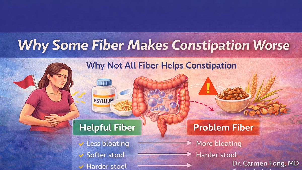 Why Some Fiber Can Make Constipation Worse (And Which Type Actually Helps)