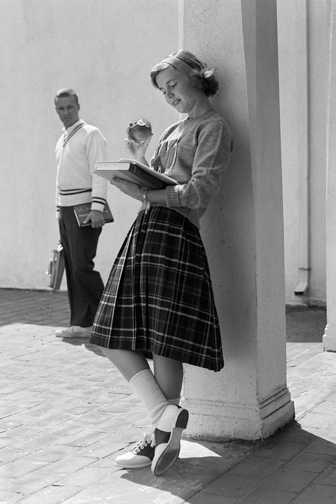 1950s 1960s BLOND TEEN...