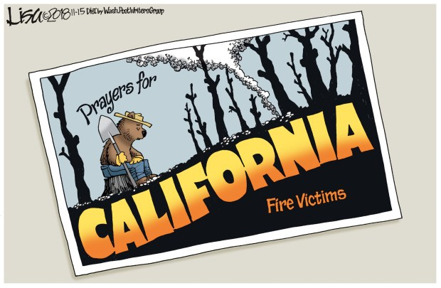 Political cartoons: Trump's response to California wildfires Political cartoons: Trump's response to California wildfires