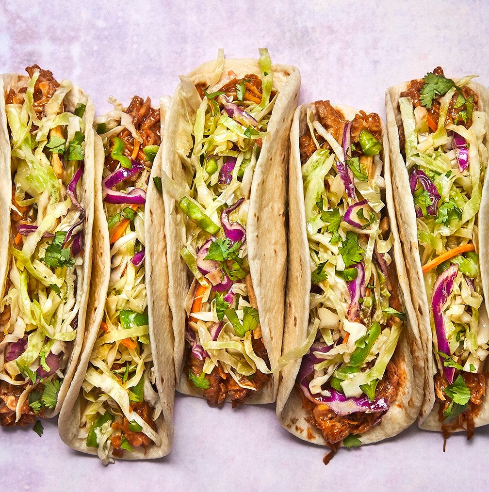 Pulled Pork Tacos Asian Slaw - Taco Tuesday