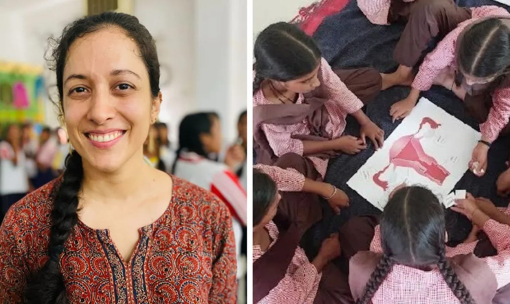 Zarine Garcia consacre une partie de son temps à éduquer les adolescents sur des sujets rarement abordés en Inde : les menstruations, la dignité et l’autonomie corporelle.