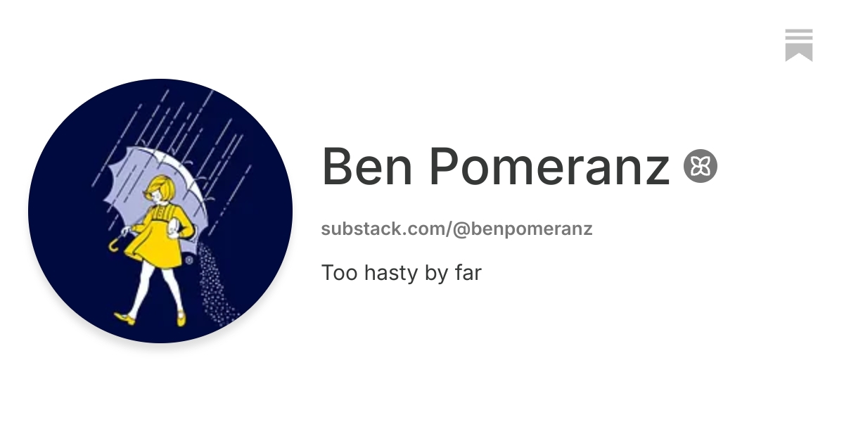 Ben Pomeranz | Substack
