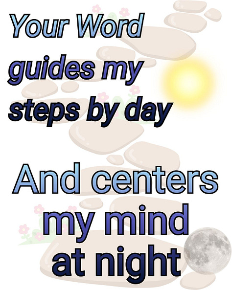 Scripture images from Psalms 16