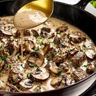 Easy Creamy Garlic Beef and Mushroom Recipe