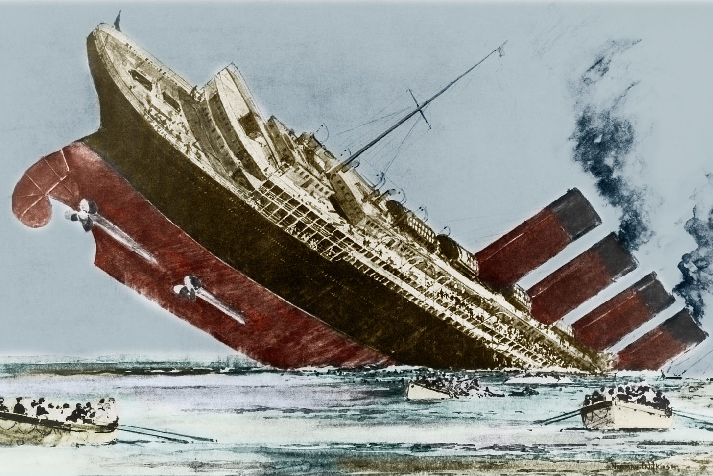 Watch the eerie last video of the RMS Lusitania | Vox