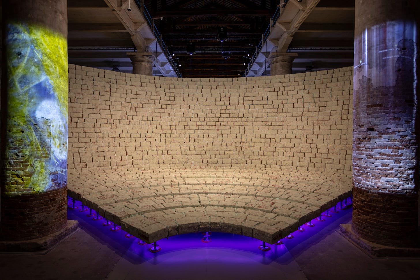 installation views within the arsenale rooms of Intelligens, the main show at venice architecture biennale 2025
