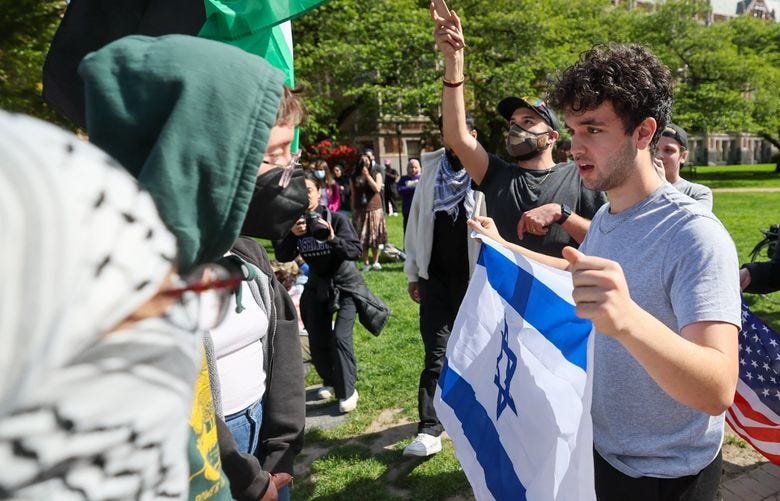 Protesters start second encampment demanding UW end ties with Israel | The Seattle Times Protesters start second encampment demanding UW end ties with Israel | The Seattle Times