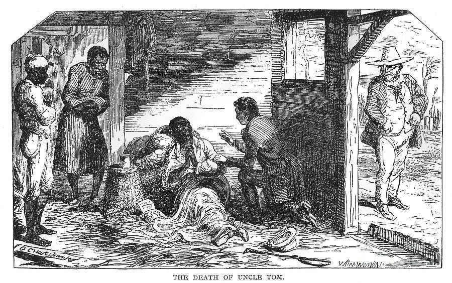 The Death Of Uncle Tom, From Uncle Toms Drawing by Print Collector