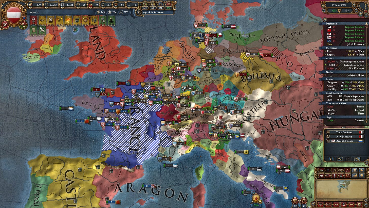 Spiele-Check: Europa Universalis 4 - Emperor und Austria-Patch - News |  GamersGlobal.de