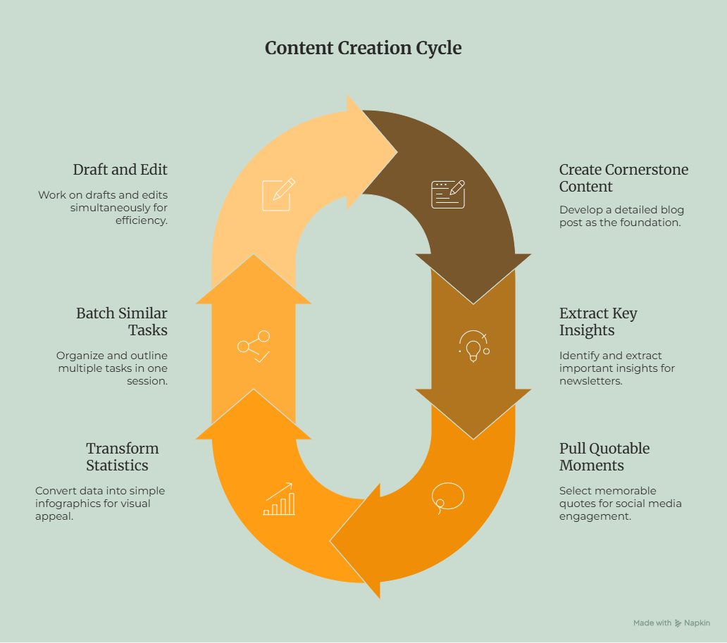 Content Creation Cycle infographic