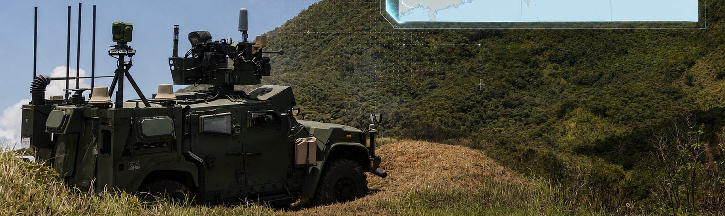 U.S. Marines tested the mobile MADIS air-defense system in Okinawa, strengthening protection against drones and low-flying aircraft along the First Island Chain (Picture Source: U.S. Marines / Britannica / Edited by Army Recognition Group)