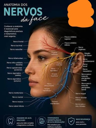 Anatomia aplicada: a localização que todo profissional da face precisa dominar. ✓ Neste vídeo, você vai conferir a marcação anatômica de dois nervos cranianos essenciais na face: 🔸 Nervo Trigêmeo (V par Anatomia aplicada: a localização que todo profissional da face precisa dominar. ✓ Neste vídeo, você vai conferir a marcação anatômica de dois nervos cranianos essenciais na face: 🔸 Nervo Trigêmeo (V par