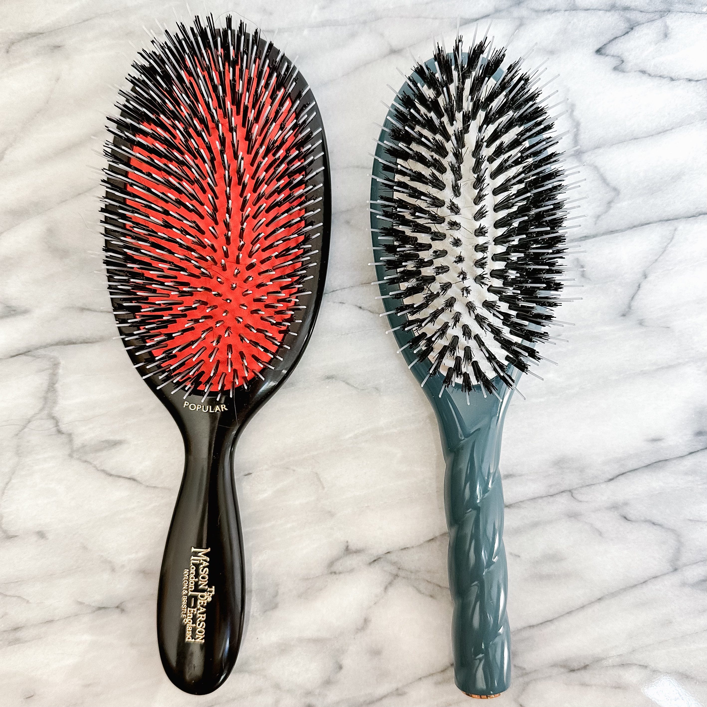 Mason Pearson Popular Brush ($275) and La Bonne Brosse No 2