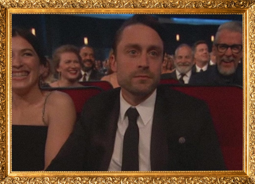Kieran Culkin glaring.