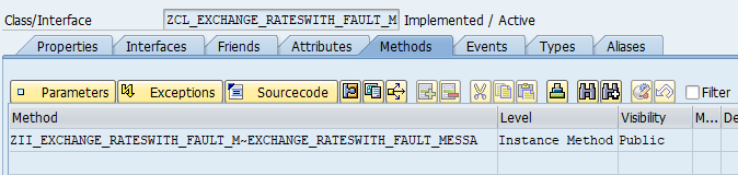 Method of Implementing ABAP class of the Service Provider