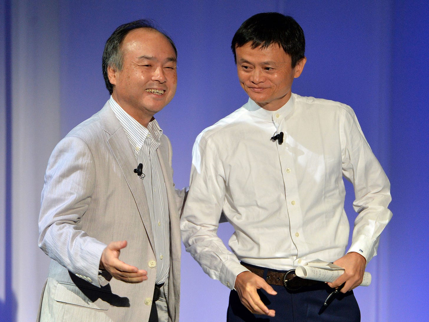 Masayoshi Son and Jack Ma