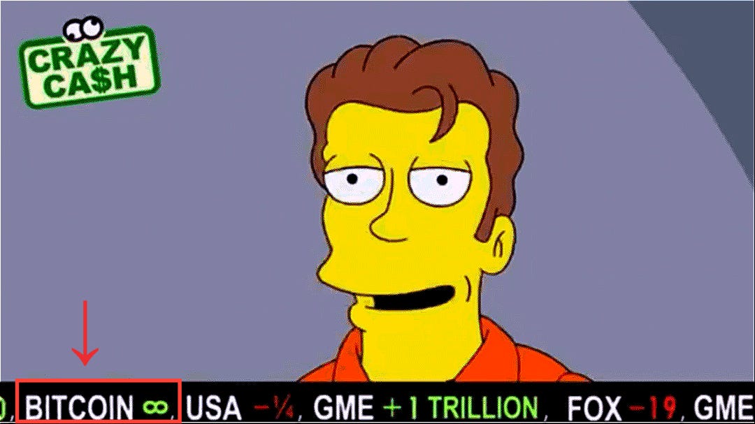 The Simpsons predicting an infinity Bitcoin price, exactly 3 years ago : r/ CryptoCurrency