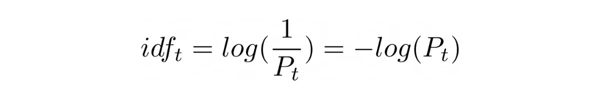 IDF as probability IDF as probability