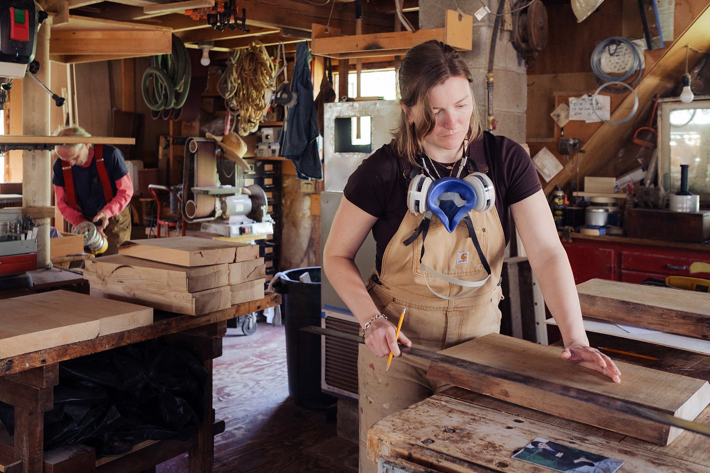 Portrait of Lily Thorne at work, photograph by PappasBland. Portrait of Lily Thorne at work, photograph by PappasBland.