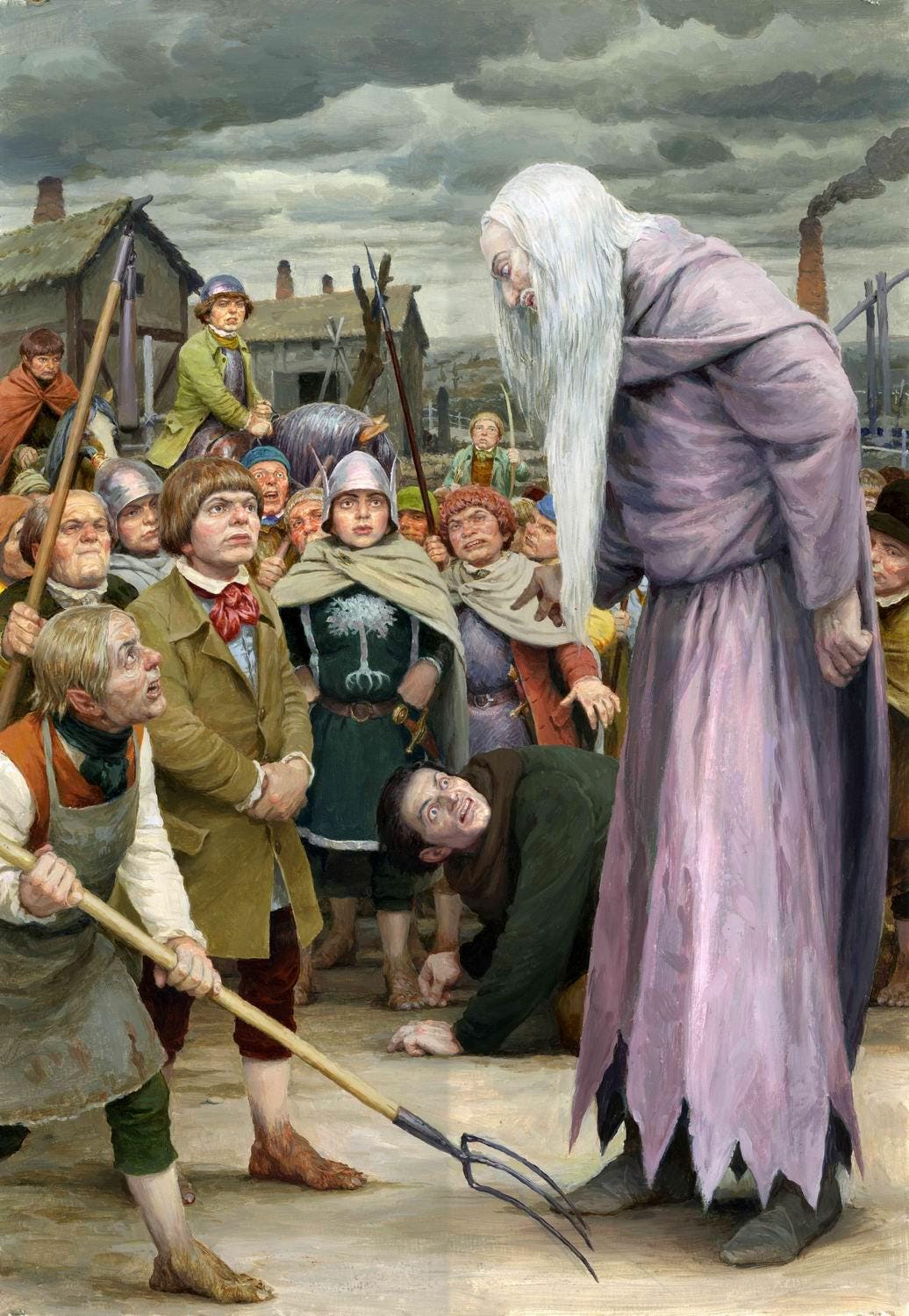 r/TolkienArt - painting artist, illustration for the story.